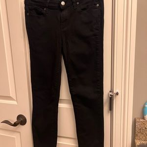 Paige Jeans Verdugo Crop Black Over-dye Denim, size 27